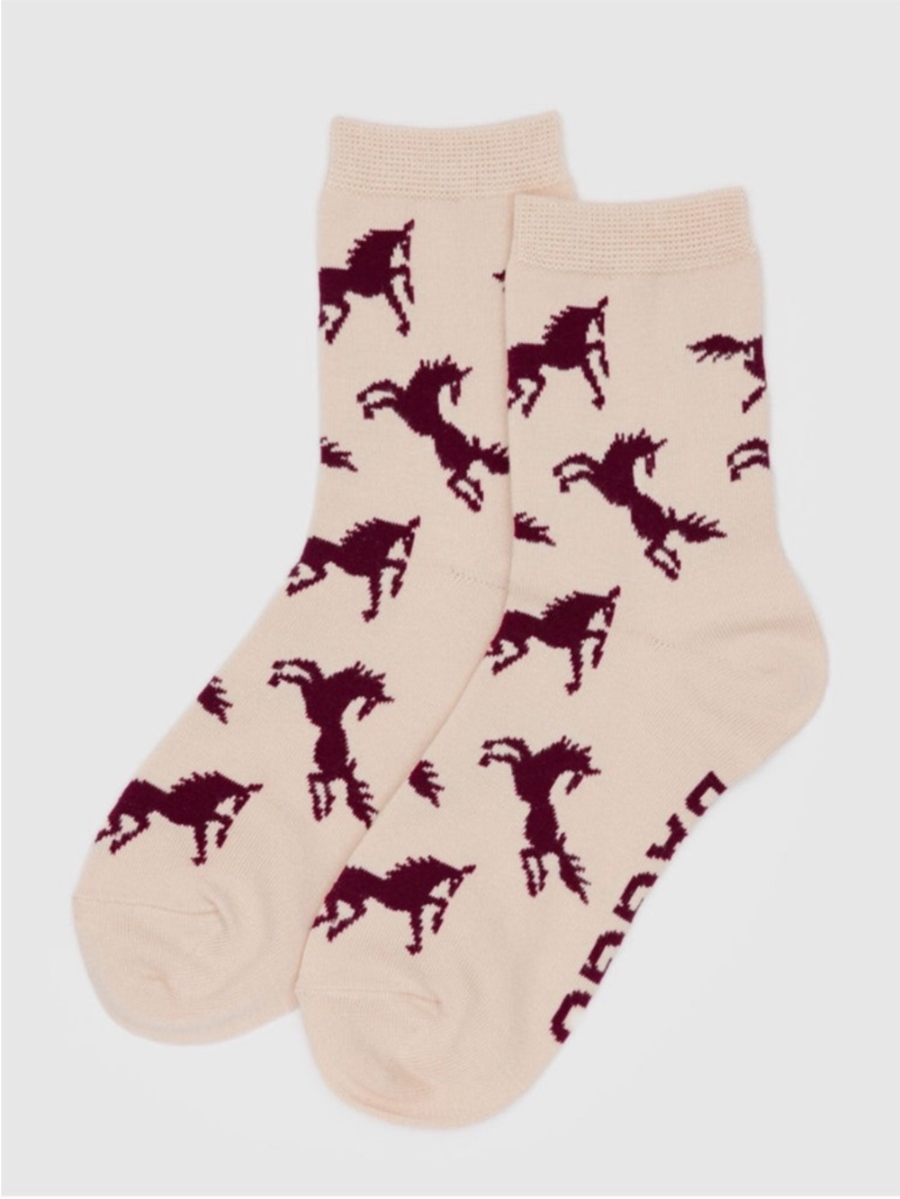 BAGGU Horse Socks New with tags 6-11W